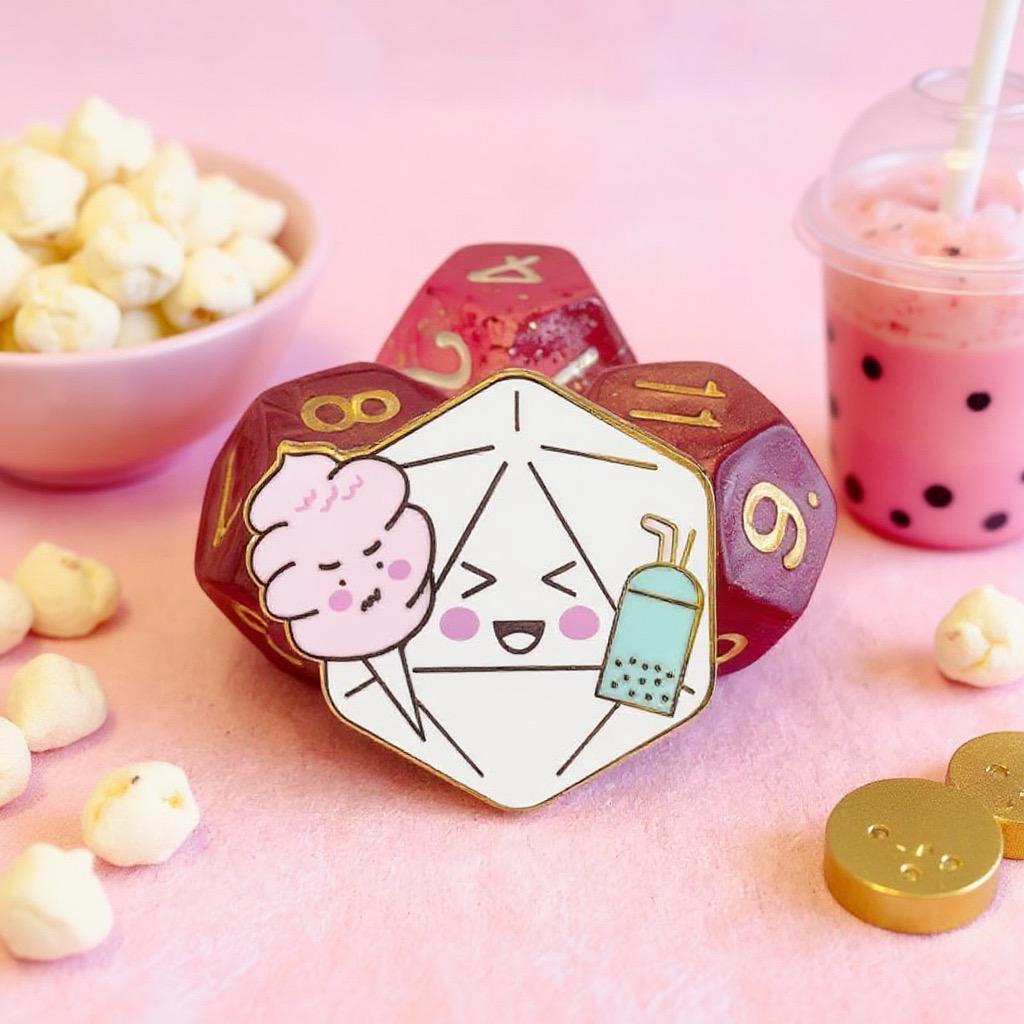 Yum Dice, D&D enamel pin